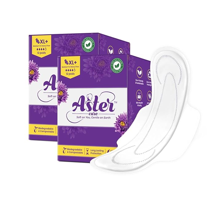 Astercare Biodegradable Sanitary pads XL+