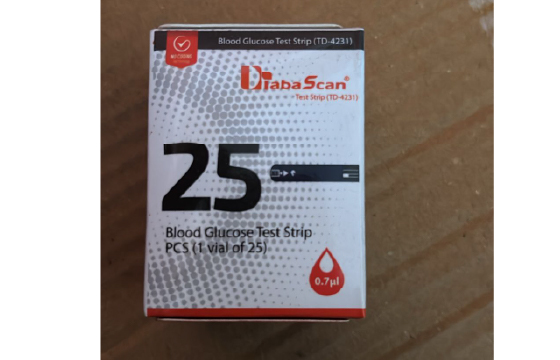 DiabaScan Blood Gulcose Test Strips